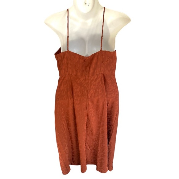 Banana Republic HIGH-NECK JACQUARD MIDI DRESS 16 NWT - Picture 3 of 6